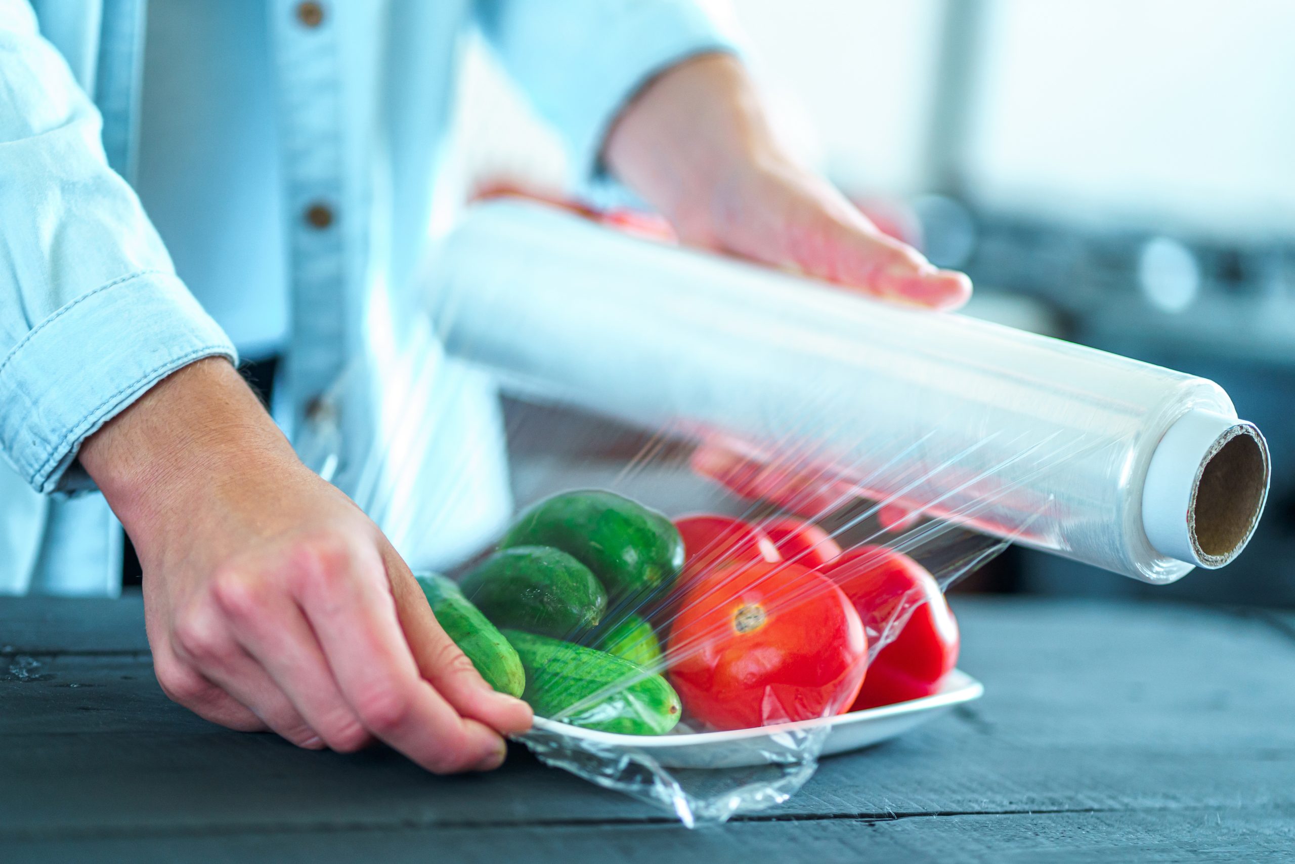 Using food film for food storage in fridge